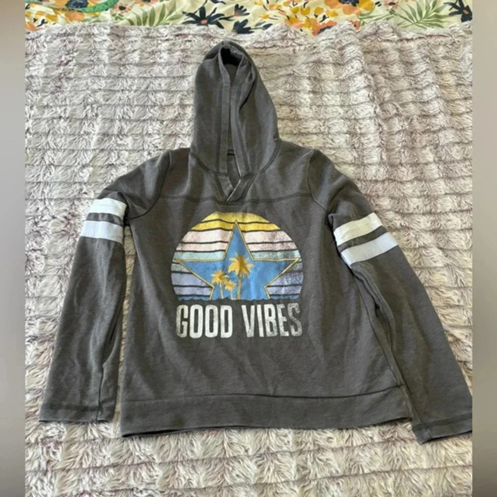 SO Perfect Hoodie Size 10-star-palm tree-good vibes